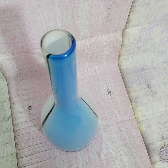 Blue and White Modern Contemporary Vase - Picture 8 of 9